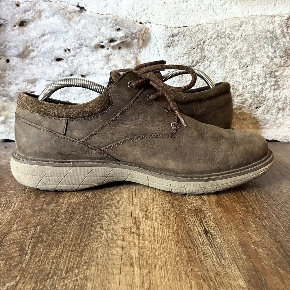 Merrell World Vue Lace Up Comfort Oxford Brown Leather Casual Shoes Mens 10